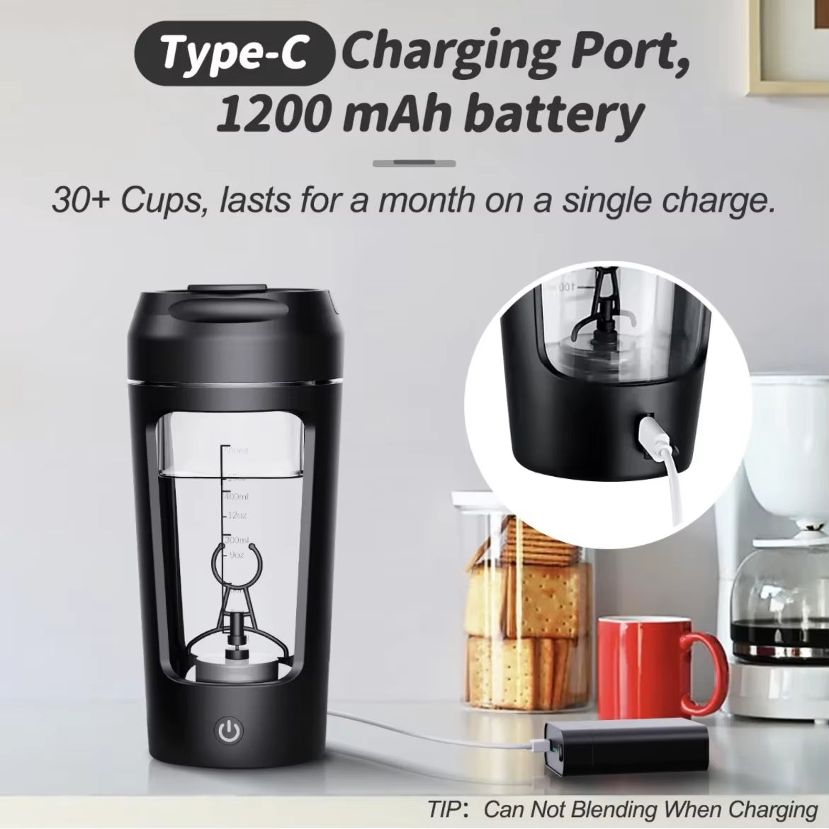 650Ml USB Electric Portable Protein Powder Shaker Bottle Whey Shake Cup Whey Protein Mixing Cup for Gym Fitness Sport with Scale
