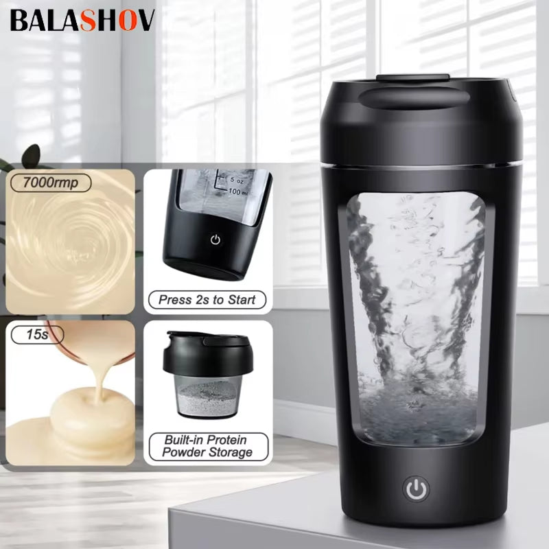 650Ml USB Electric Portable Protein Powder Shaker Bottle Whey Shake Cup Whey Protein Mixing Cup for Gym Fitness Sport with Scale